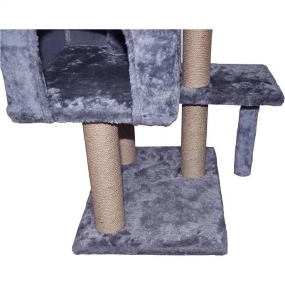 Cat tower Furniture Jute-Covered Scratching Posts with a Ball Active